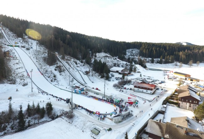 Stadion mit Sprungschanze in Ramsau